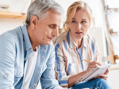 Photo of a couple looking frustrated. This photo represents how enmeshment in romantic relationships in Marietta, GA can cause struggles with commitment. Click here to learn more!