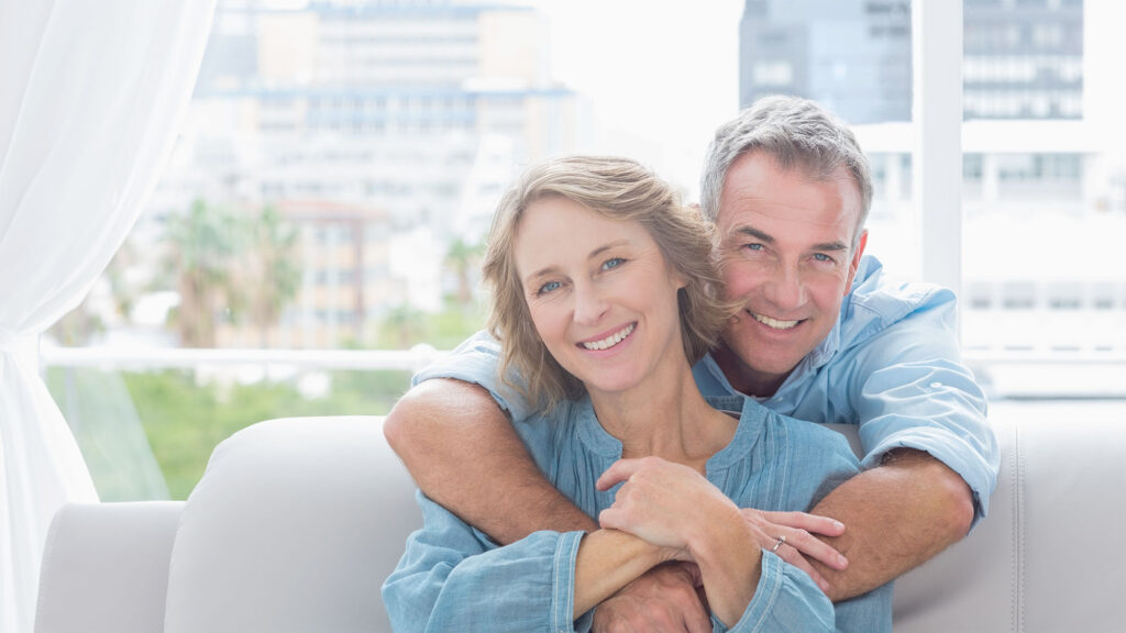 Mature couple benefiting from couples therapy